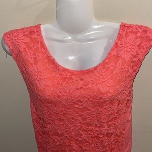 Apt 9 sleeveless lace dress with lower back. Fully lined, size Small.

02-34